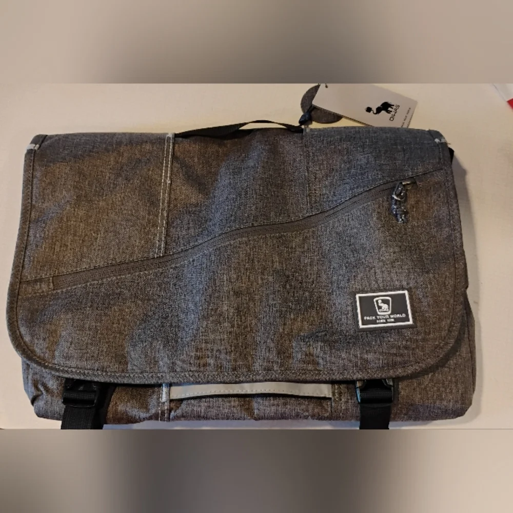Stylish Gray Messenger Bag